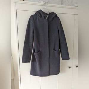 Aritzia Babaton Pearce Wool Coat, Navy
